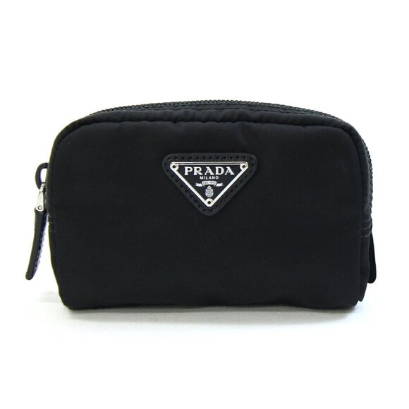 PRADA Black Leather Pouch - Picture 1 of 5